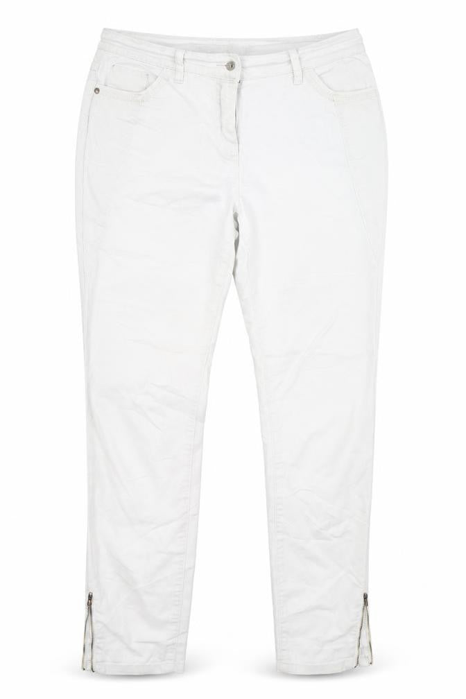 Gina Benotti Womens White   Straight Jeans Size 14 L31 in