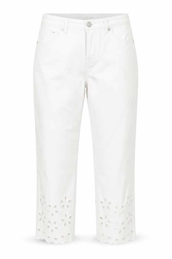 Kaleidoscope Womens White  Denim Straight Jeans Size 12 L24 in
