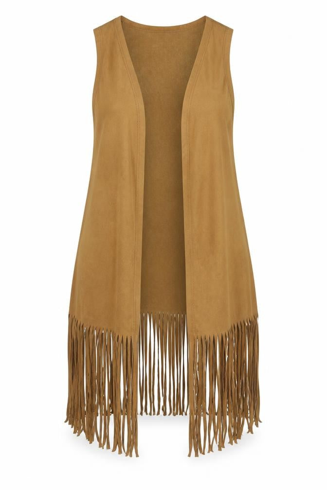 Front view of New Look women’s brown cardigan jumper, size S