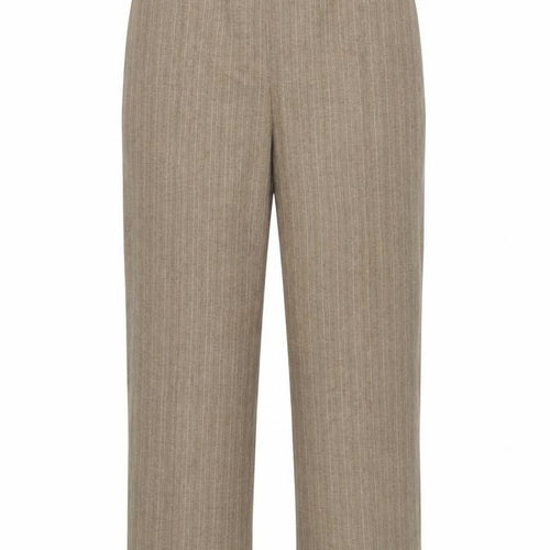 BHS Womens Beige Striped  Trousers  Size 14 L28 in