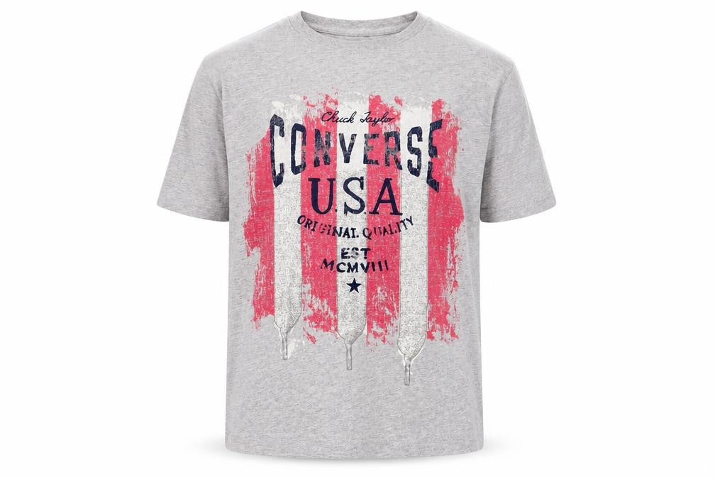 Front view of All Star boys’ grey basic t-shirt, size 8-9, years