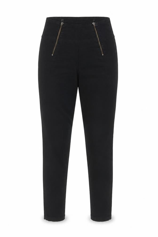 Front view of Only women’s black skinny jeans, size S, 26-inch leg