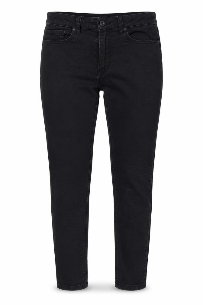 Front view of Next women’s black skinny jeans, size UK 10, 26-inch leg
