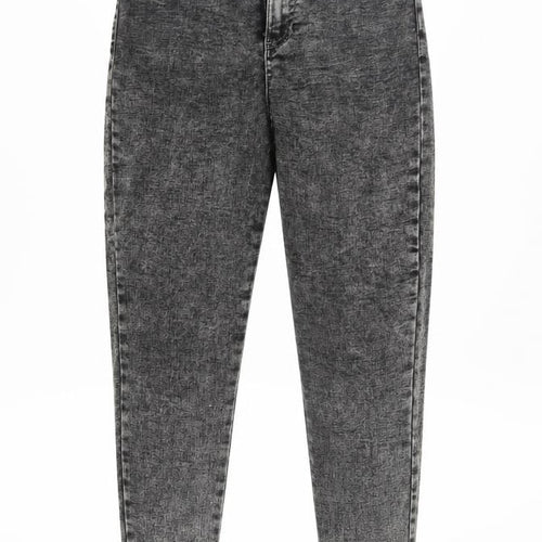 Denim & Co. Womens Grey   Straight Jeans Size 12 L28 in