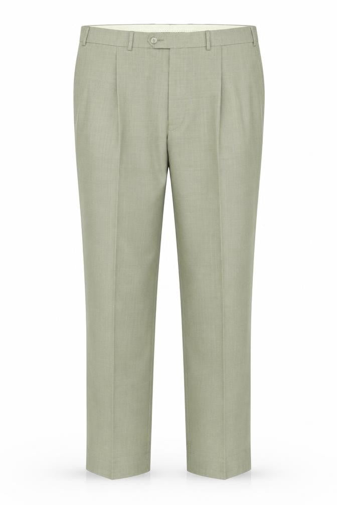 M&S Womens Beige Check  Trousers  Size 38 L31 in