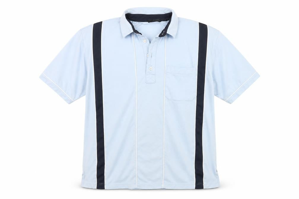 Peter Gribby Mens Blue    Button-Up Size L