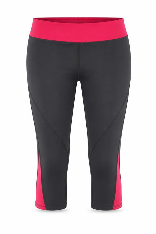 Laikus Womens Grey Colourblock  Compression Shorts Size S