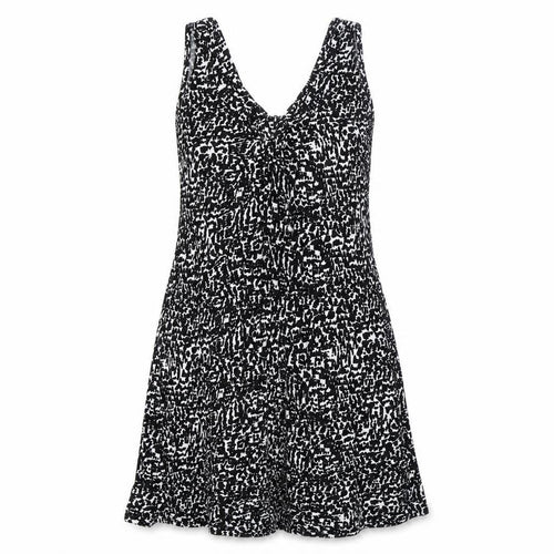 M&S Collection Womens Black Geometric  Tank Dress  Size 8
