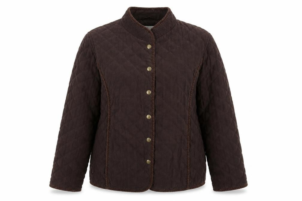 Country Casuals Womens Brown Puffer Jacket Jacket One Size