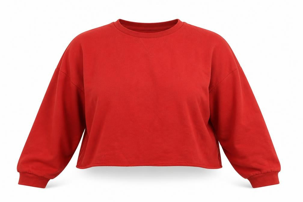 Front view of Primark women’s purple jumper, size UK 18, - croppped