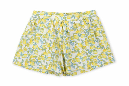 Front view of Next girls’ multicoloured geometric capri trousers, size 9-12, months