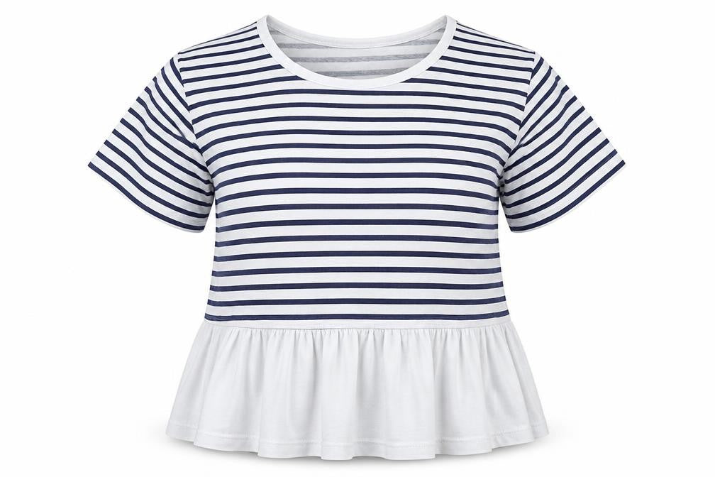 Sinsay Girls Multicoloured Striped  Basic Polo Size L