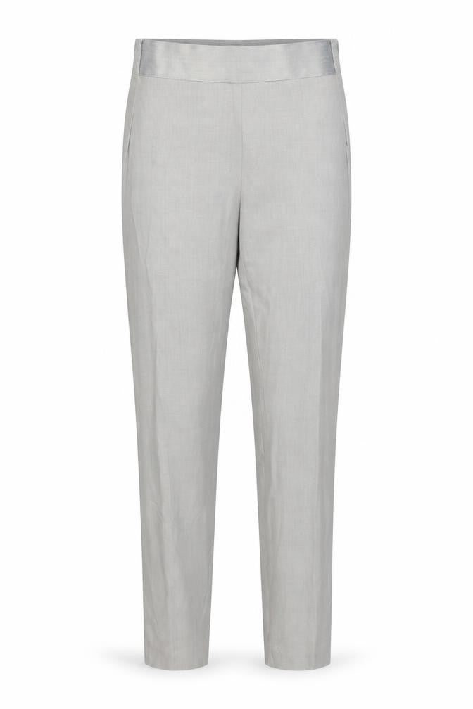 Front view of Vero Moda women’s grey trousers, size UK 36, in, 30-inch leg