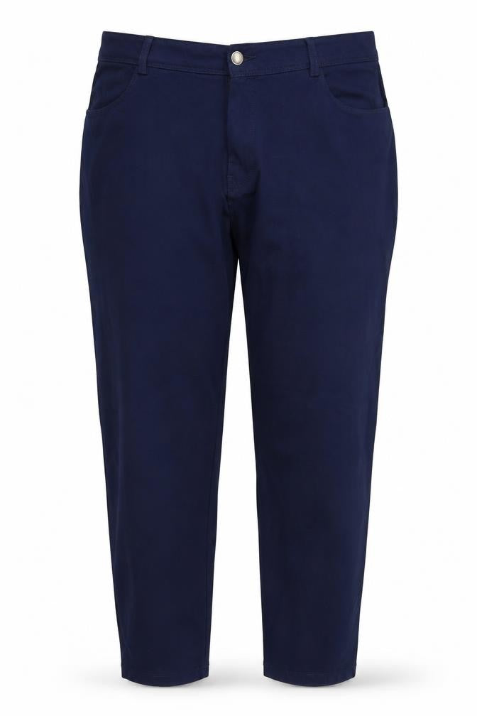 Front view of Torelli women’s blue trousers, size UK 20, 28-inch leg