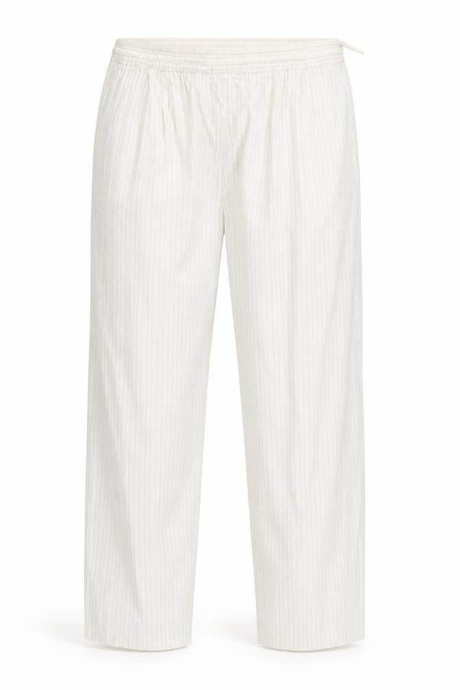 ELVI Womens Beige Striped  Trousers  Size 32 in L30 in