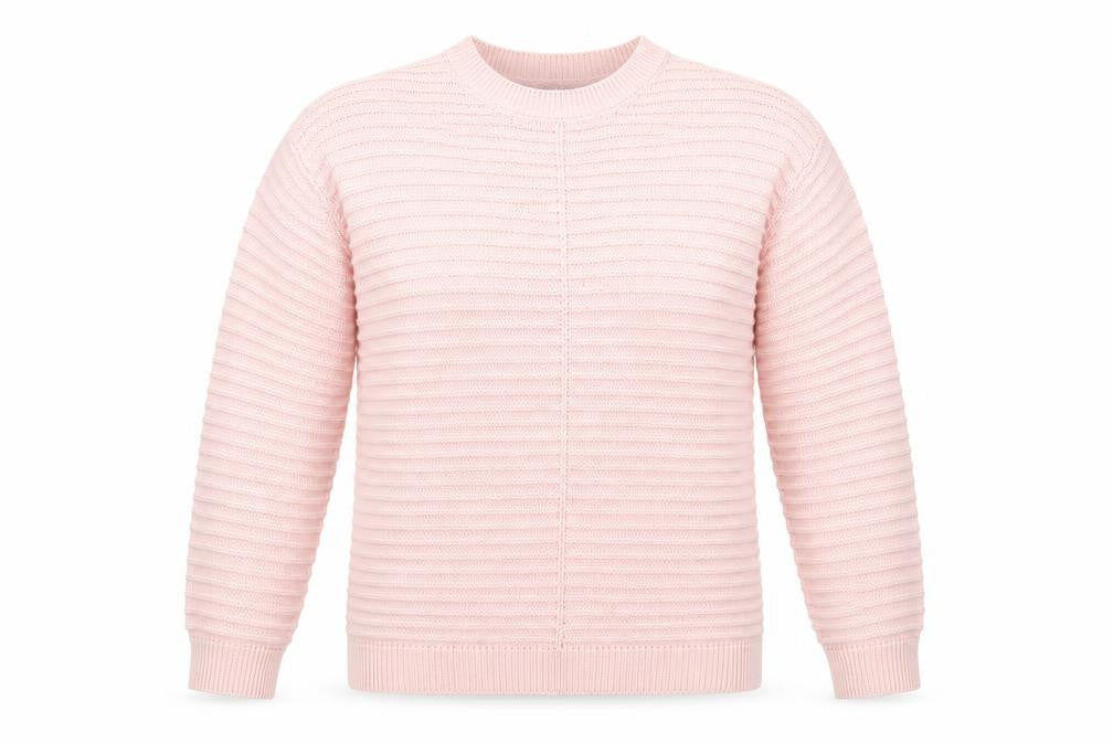 Front view of Papaya women’s pink jumper, size S