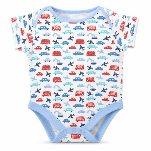Mini Club Baby White   Babygrow One-Piece Size 3-6 Months  - Cars