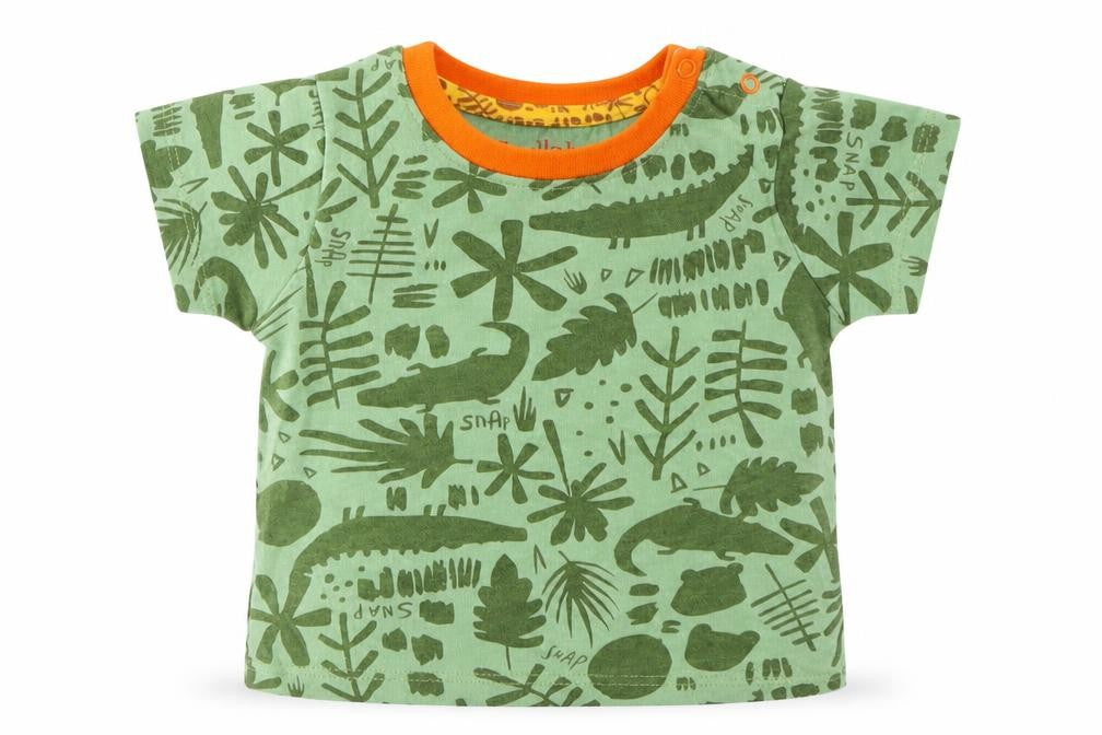 Baby Baby Green Floral  Basic T-Shirt Size 0-3 Months