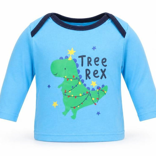 George Baby Blue   Cami Pyjama Top Size 3-6 Months  - Christmas Dinosaurs