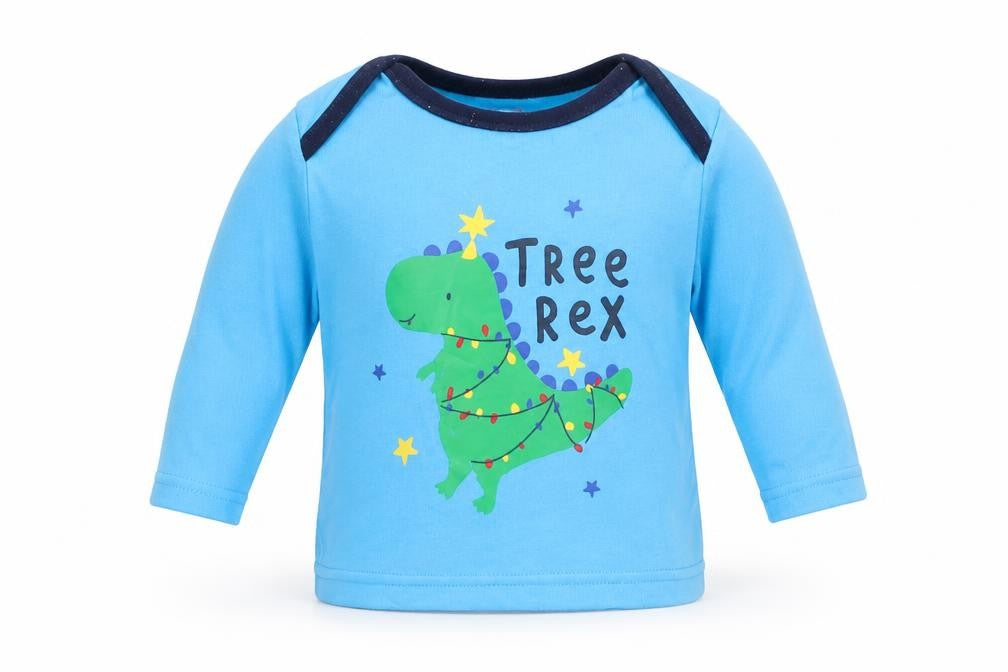 George Baby Blue   Cami Pyjama Top Size 3-6 Months  - Christmas Dinosaurs