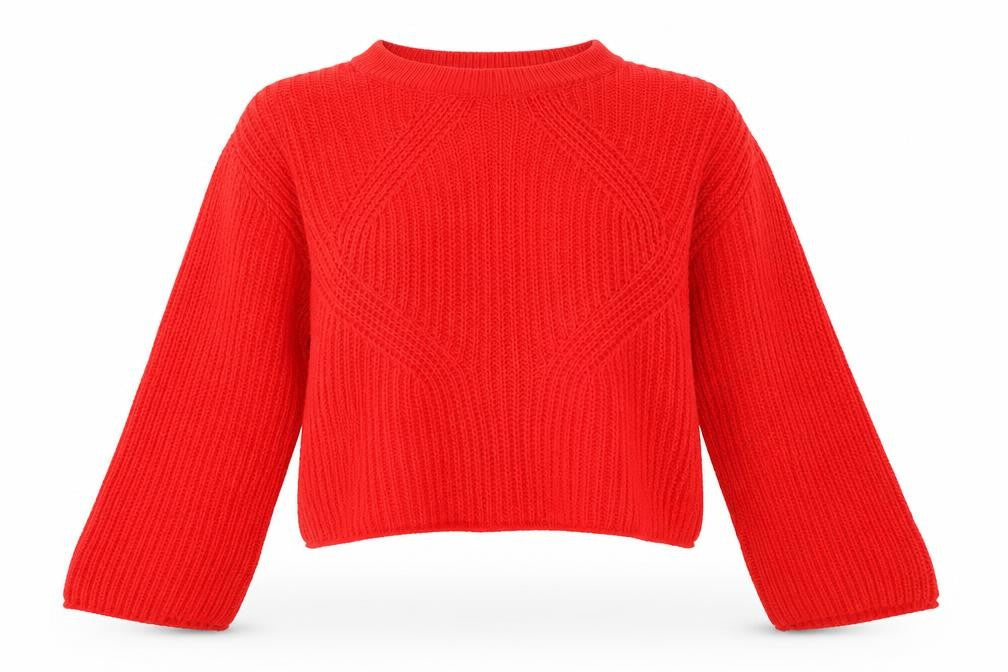 Primark Womens Red  Knit Pullover Jumper Size S