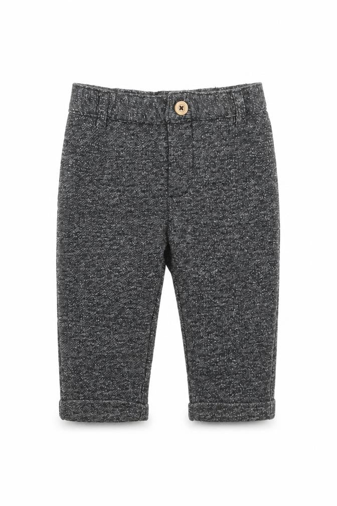 Front view of First Impressions Baby Grey Trousers, size 12, Months