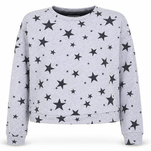 Love to Lounge Womens Blue   Pullover Sweatshirt Size M  - Loungewear Top, star pattern