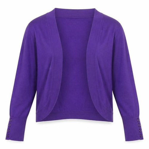 Preworn Womens Purple   Cardigan Jumper Size 12