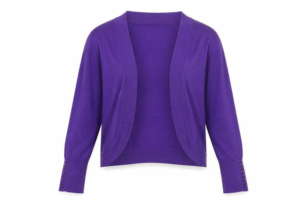 Preworn Womens Purple   Cardigan Jumper Size 12