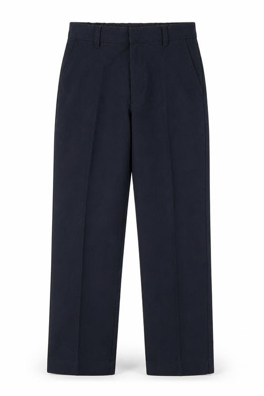 Front view of Marks & Spencer boys’ blue dress pants trousers, size 8-9, years