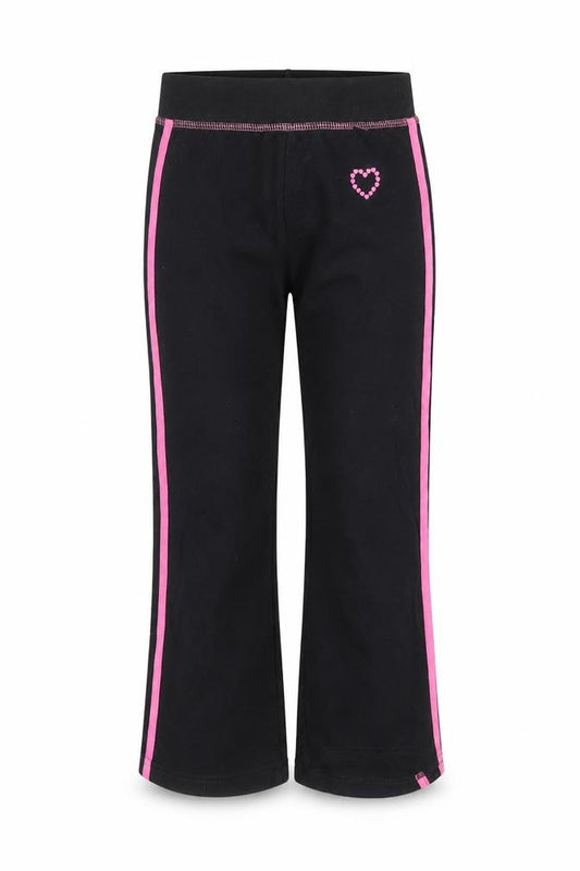 Front view of Sweet Millie girls’ black sweatpants, size 6, years