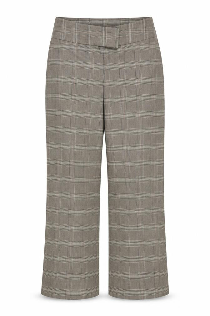 eVIE Womens Beige Geometric  Trousers  Size 16 L29 in