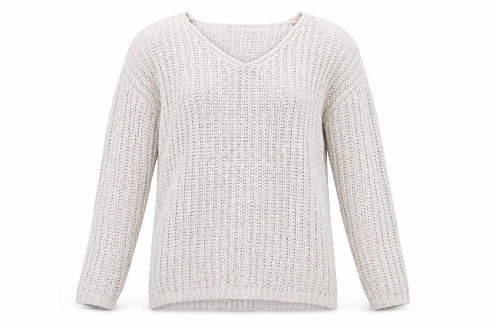 Front view of F&F women’s pink jumper, size UK 8