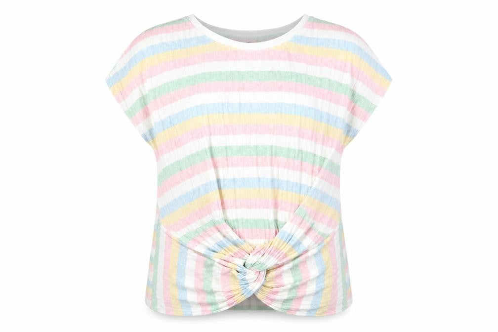 New Look Womens Multicoloured Striped  Basic Blouse Size M