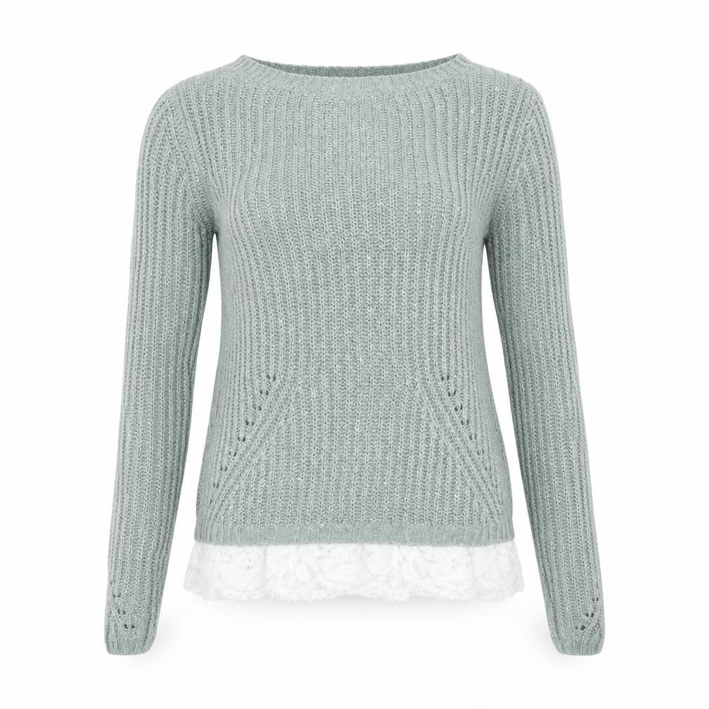 Front view of Next women’s green jumper, size XS