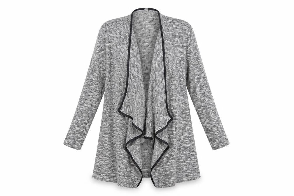 Miss Selfridge Womens Grey  Knit Cardigan Jumper Size S