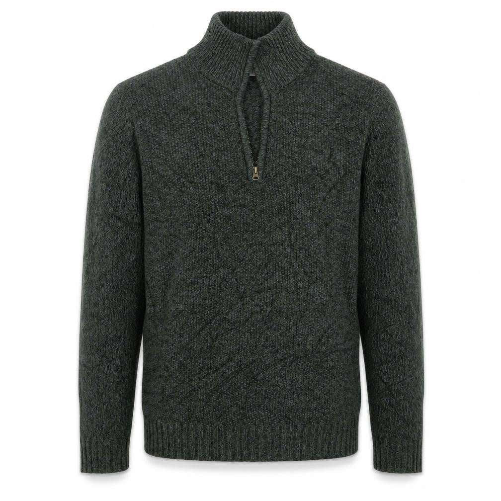 George Mens Green  Knit Henley Jumper Size M