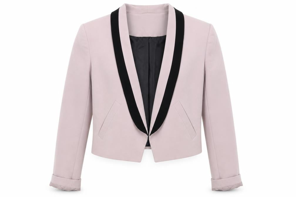 Front view of Dorothy Perkins women’s pink jacket blazer, size UK 10