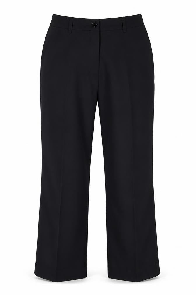 Front view of Special Collection women’s black trousers, size UK 12, 26.5-inch leg