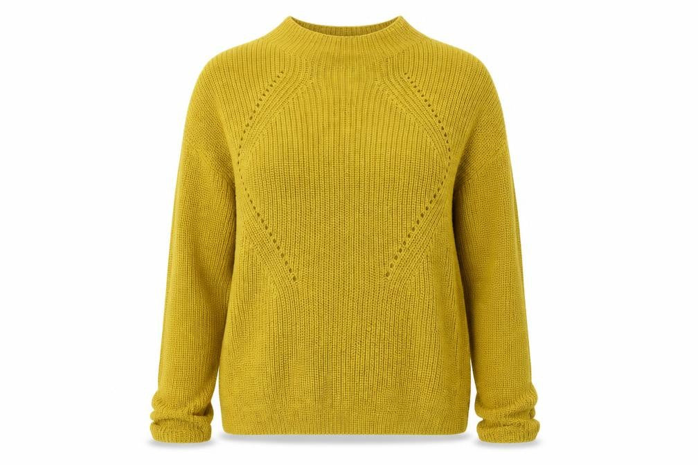 Front view of Primark women’s yellow jumper, size XL