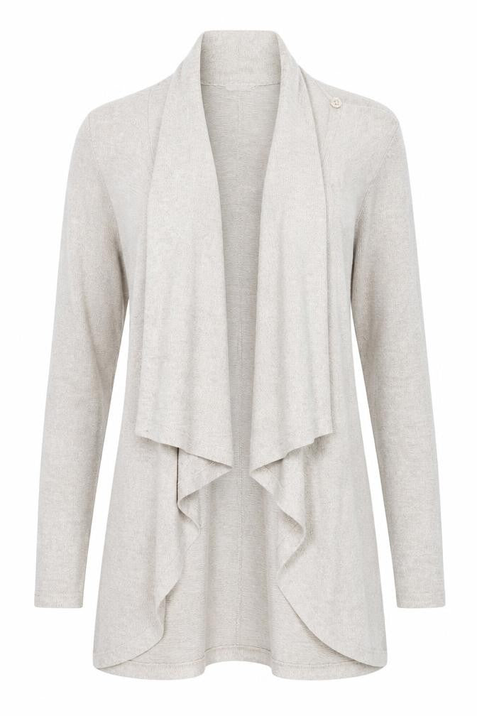 WAT G Womens Beige   Cardigan Jumper Size S  - Waterfall Cardigan