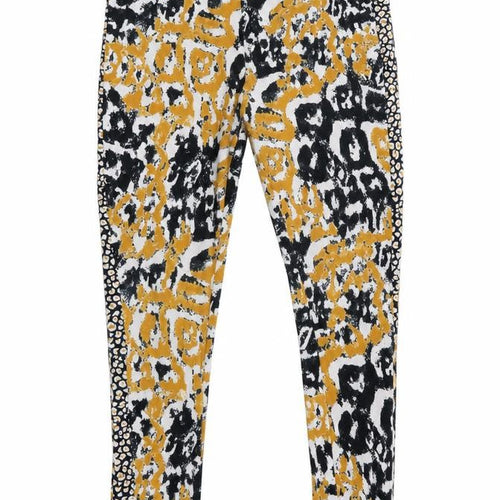 Logo Womens Gold Animal Print  Jegging Leggings Size 2XS L27 in