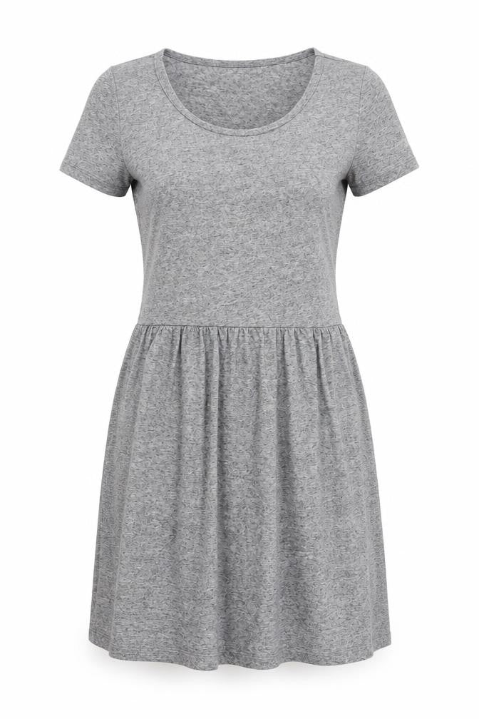 Front view of Only women’s grey t-shirt dress, size XS