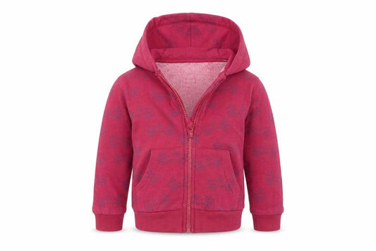 Front view of M&Co KIds boys’ brown geometric jacket, size 18-24, months - car print