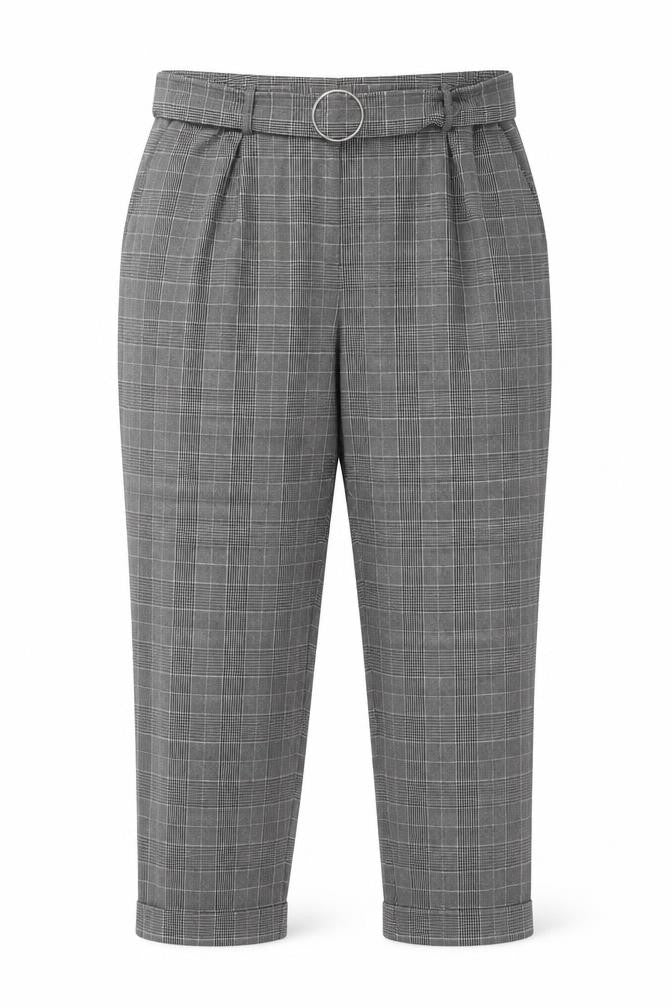 Warehouse Womens Multicoloured Check  Dress Pants Trousers Size 18 L24 in