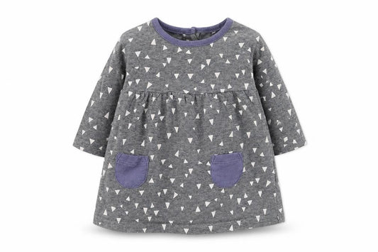 Front view of Next Baby Black A-Line, size 0-3, Months