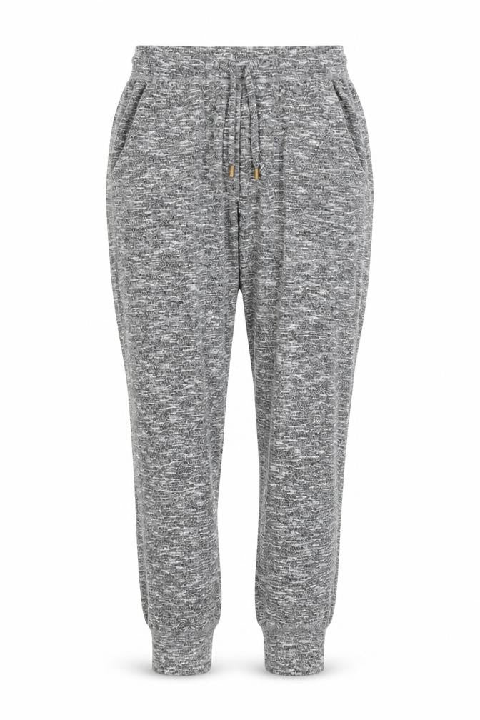 Front view of Primark women’s grey sweatpants, size UK 6, 26-inch leg