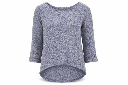 Front view of New Look women’s blue jumper, size UK 8