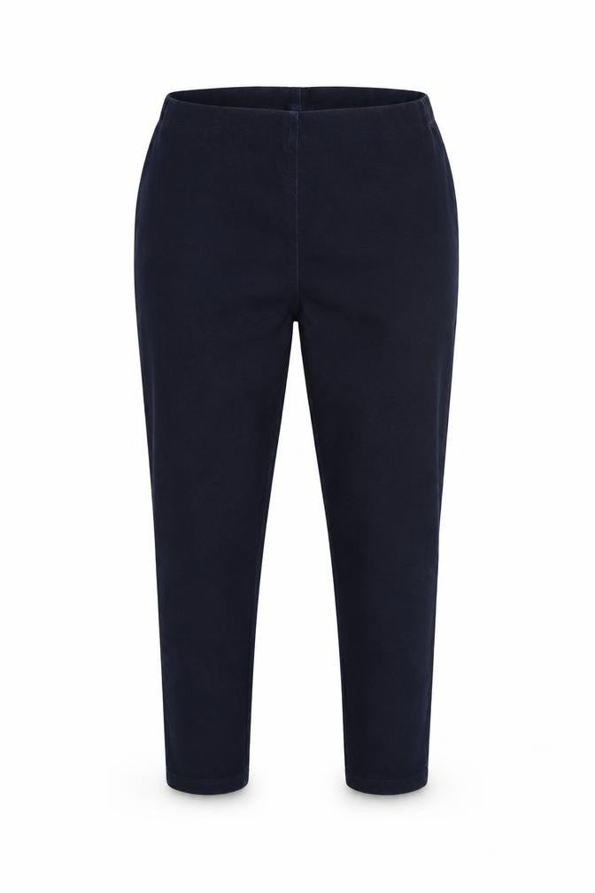 Front view of Classics women’s blue trousers, size UK 18, 24-inch leg