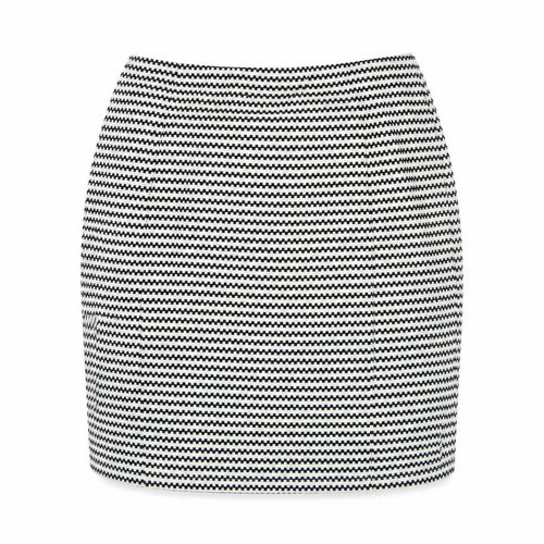 Papaya Womens White Striped  Straight & Pencil Skirt Size 12